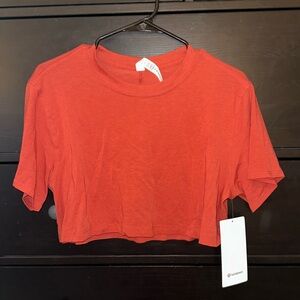 Lululemon cropped tee size 4